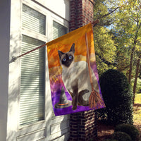 Siamese Halloween Flag Canvas House Size CK3189CHF