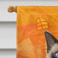 Siamese Halloween Flag Canvas House Size CK3189CHF