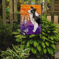 Hallween Border Collie Flag Garden Size CK3207GF