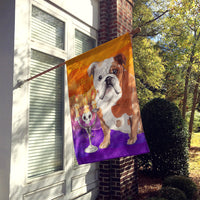 Hallween English Bulldog Flag Canvas House Size CK3215CHF