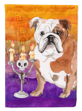 Hallween English Bulldog Flag Canvas House Size CK3215CHF