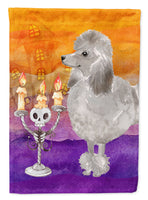 Hallween Silver Poodle Flag Garden Size CK3219GF