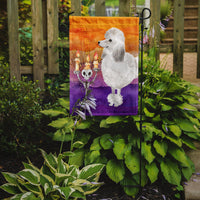 Hallween Silver Poodle Flag Garden Size CK3220GF