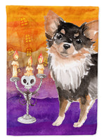 Hallween Long Haired Chihuahua Flag Canvas House Size CK3223CHF