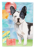 Happy Birthday French Bulldog Flag Canvas House Size CK3241CHF