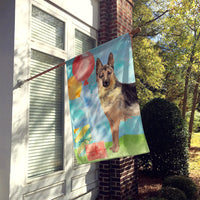 Happy Birthday German Shepherd Flag Canvas House Size CK3252CHF