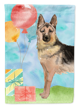 Happy Birthday German Shepherd Flag Canvas House Size CK3252CHF