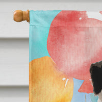 Happy Birthday Pug Flag Canvas House Size CK3260CHF