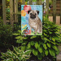 Happy Birthday Pug Flag Garden Size CK3260GF