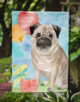 Happy Birthday Pug Flag Garden Size CK3260GF