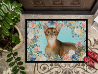 Abyssinian Spring Flowers Indoor or Outdoor Mat 18x27 CK3386MAT