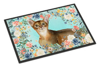 Abyssinian Spring Flowers Indoor or Outdoor Mat 18x27 CK3386MAT