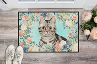 American Shorthair Spring Flowers Indoor or Outdoor Mat 24x36 CK3388JMAT