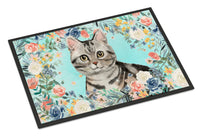 American Shorthair Spring Flowers Indoor or Outdoor Mat 18x27 CK3388MAT