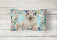 Ragdoll Spring Flowers Canvas Fabric Decorative Pillow CK3396PW1216