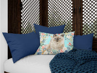 Ragdoll Spring Flowers Canvas Fabric Decorative Pillow CK3396PW1216