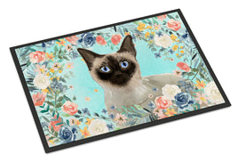 Siamese Spring Flowers Indoor or Outdoor Mat 18x27 CK3398MAT