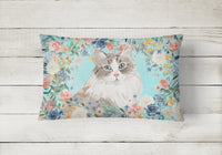 Siberian Spring Flowers Canvas Fabric Decorative Pillow CK3399PW1216