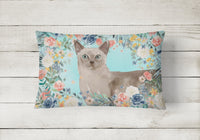 Tonkinese Spring Flowers Canvas Fabric Decorative Pillow CK3400PW1216