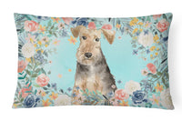 Airedale Terrier Canvas Fabric Decorative Pillow CK3405PW1216