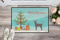 Abyssinian or African Hairless Dog Christmas Tree Indoor or Outdoor Mat 24x36 CK3438JMAT