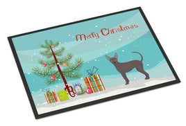 Abyssinian or African Hairless Dog Christmas Tree Indoor or Outdoor Mat 18x27 CK3438MAT