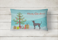 Argentine Pila Dog Christmas Tree Canvas Fabric Decorative Pillow CK3442PW1216