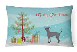 Argentine Pila Dog Christmas Tree Canvas Fabric Decorative Pillow CK3442PW1216