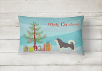 Alaskan Malamute Christmas Tree Canvas Fabric Decorative Pillow CK3513PW1216