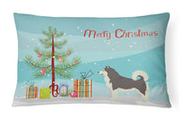 Alaskan Malamute Christmas Tree Canvas Fabric Decorative Pillow CK3513PW1216