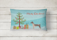 American Hairless Terrier Christmas Tree Canvas Fabric Decorative Pillow CK3514PW1216