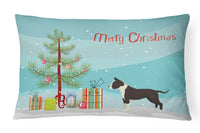 American Staffordshire Terrier Christmas Tree Canvas Fabric Decorative Pillow CK3515PW1216