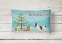 English Springer Spaniel Christmas Tree Canvas Fabric Decorative Pillow CK3537PW1216