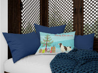 English Springer Spaniel Christmas Tree Canvas Fabric Decorative Pillow CK3537PW1216