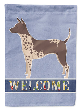 American Hairless Terrier Welcome Flag Canvas House Size CK3573CHF