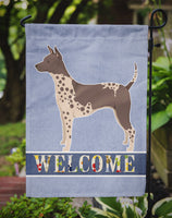 American Hairless Terrier Welcome Flag Garden Size CK3573GF