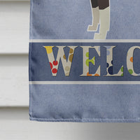 American Staffordshire Terrier Welcome Flag Canvas House Size CK3574CHF