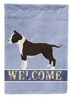 American Staffordshire Terrier Welcome Flag Canvas House Size CK3574CHF