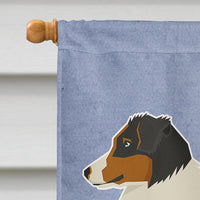 Australian Shepherd Welcome Flag Canvas House Size CK3575CHF