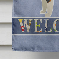 Australian Shepherd Welcome Flag Canvas House Size CK3575CHF