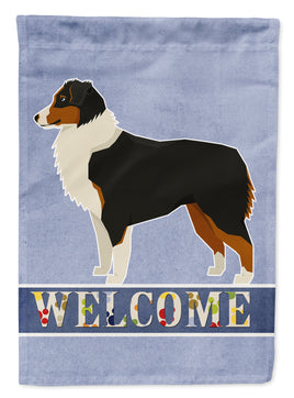 Australian Shepherd Welcome Flag Canvas House Size CK3575CHF