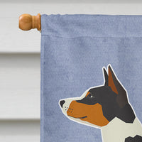 Basenji Welcome Flag Canvas House Size CK3576CHF