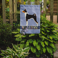 Basenji Welcome Flag Garden Size CK3576GF