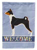 Basenji Welcome Flag Garden Size CK3576GF