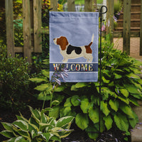 Basset Hound Welcome Flag Garden Size CK3577GF