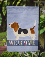 Basset Hound Welcome Flag Garden Size CK3577GF