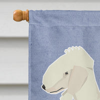 Bedlington Terrier Welcome Flag Canvas House Size CK3579CHF