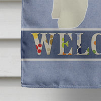 Bichon Frise Welcome Flag Canvas House Size CK3580CHF