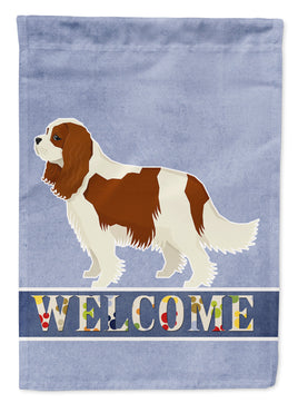 Cavalier Spaniel Welcome Flag Garden Size CK3588GF