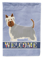 Australian Silky Terrier Welcome Flag Canvas House Size CK3635CHF